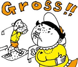 Golfer wrestler sticker #12636665