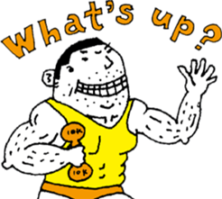 Golfer wrestler sticker #12636667