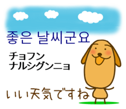Korean dog sticker #12636957