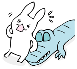 Rabbit of fairy tale talk 9 sticker #12637191