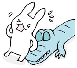 Rabbit of fairy tale talk 9 sticker #12637191