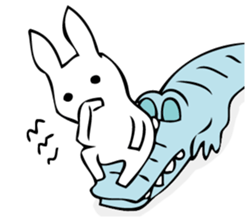 Rabbit of fairy tale talk 9 sticker #12637192