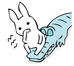 Rabbit of fairy tale talk 9 sticker #12637192