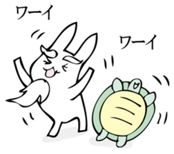 Rabbit of fairy tale talk 9 sticker #12637198