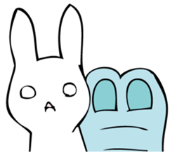 Rabbit of fairy tale talk 9 sticker #12637212