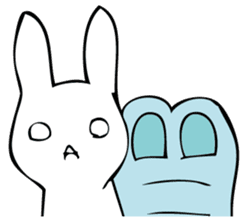 Rabbit of fairy tale talk 9 sticker #12637212