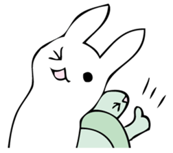 Rabbit of fairy tale talk 9 sticker #12637213