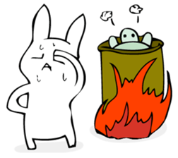 Rabbit of fairy tale talk 9 sticker #12637219