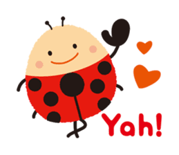 Thought of the ladybug_English_ver sticker #12637270