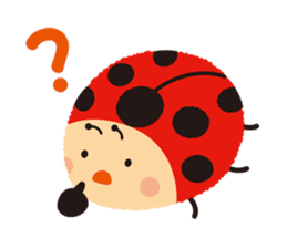 Thought of the ladybug_English_ver sticker #12637271