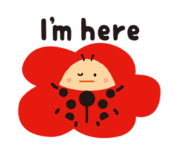 Thought of the ladybug_English_ver sticker #12637272