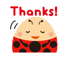 Thought of the ladybug_English_ver sticker #12637273