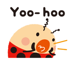 Thought of the ladybug_English_ver sticker #12637274
