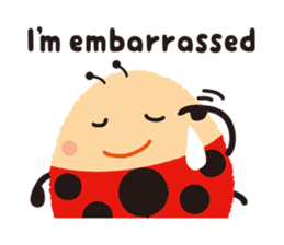 Thought of the ladybug_English_ver sticker #12637276