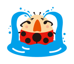 Thought of the ladybug_English_ver sticker #12637277