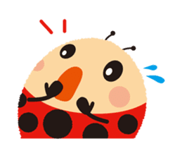 Thought of the ladybug_English_ver sticker #12637278