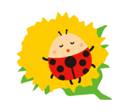 Thought of the ladybug_English_ver sticker #12637279