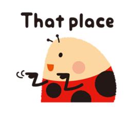 Thought of the ladybug_English_ver sticker #12637281