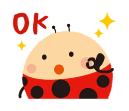 Thought of the ladybug_English_ver sticker #12637283