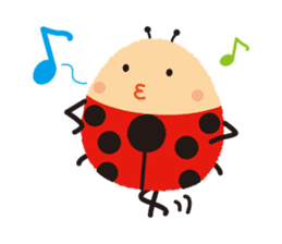 Thought of the ladybug_English_ver sticker #12637285