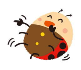 Thought of the ladybug_English_ver sticker #12637286