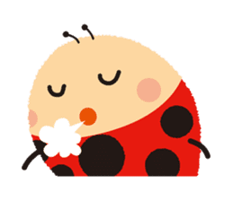 Thought of the ladybug_English_ver sticker #12637289
