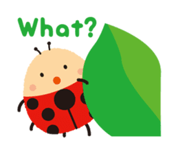 Thought of the ladybug_English_ver sticker #12637290