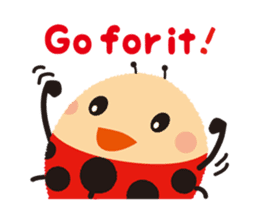 Thought of the ladybug_English_ver sticker #12637291