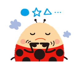 Thought of the ladybug_English_ver sticker #12637292