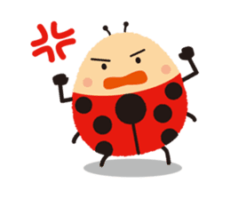 Thought of the ladybug_English_ver sticker #12637293