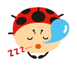 Thought of the ladybug_English_ver sticker #12637294