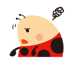 Thought of the ladybug_English_ver sticker #12637295