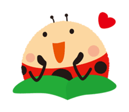 Thought of the ladybug_English_ver sticker #12637296