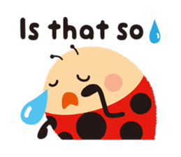 Thought of the ladybug_English_ver sticker #12637297