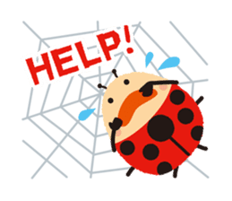 Thought of the ladybug_English_ver sticker #12637298