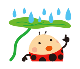 Thought of the ladybug_English_ver sticker #12637299