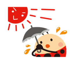 Thought of the ladybug_English_ver sticker #12637300