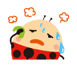 Thought of the ladybug_English_ver sticker #12637301