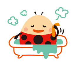 Thought of the ladybug_English_ver sticker #12637302