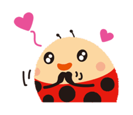 Thought of the ladybug_English_ver sticker #12637303
