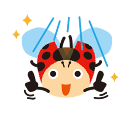 Thought of the ladybug_English_ver sticker #12637304