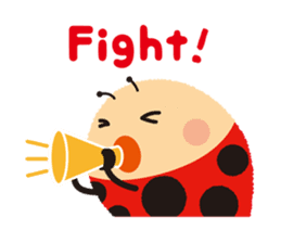 Thought of the ladybug_English_ver sticker #12637308