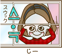 A sticker for women who like fashion 4 sticker #12637339