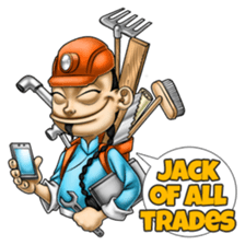 Master Fu at Work sticker #12637435