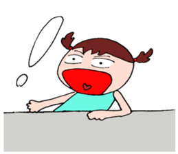 Girl's message. sticker #12637656