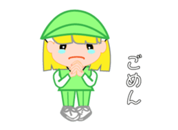 Japanese caddie, named Candy a1 sticker #12639024