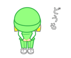 Japanese caddie, named Candy a1 sticker #12639027