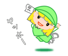 Japanese caddie, named Candy a1 sticker #12639028