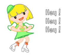 Japanese caddie, named Candy a1 sticker #12639038