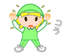 Japanese caddie, named Candy a1 sticker #12639040